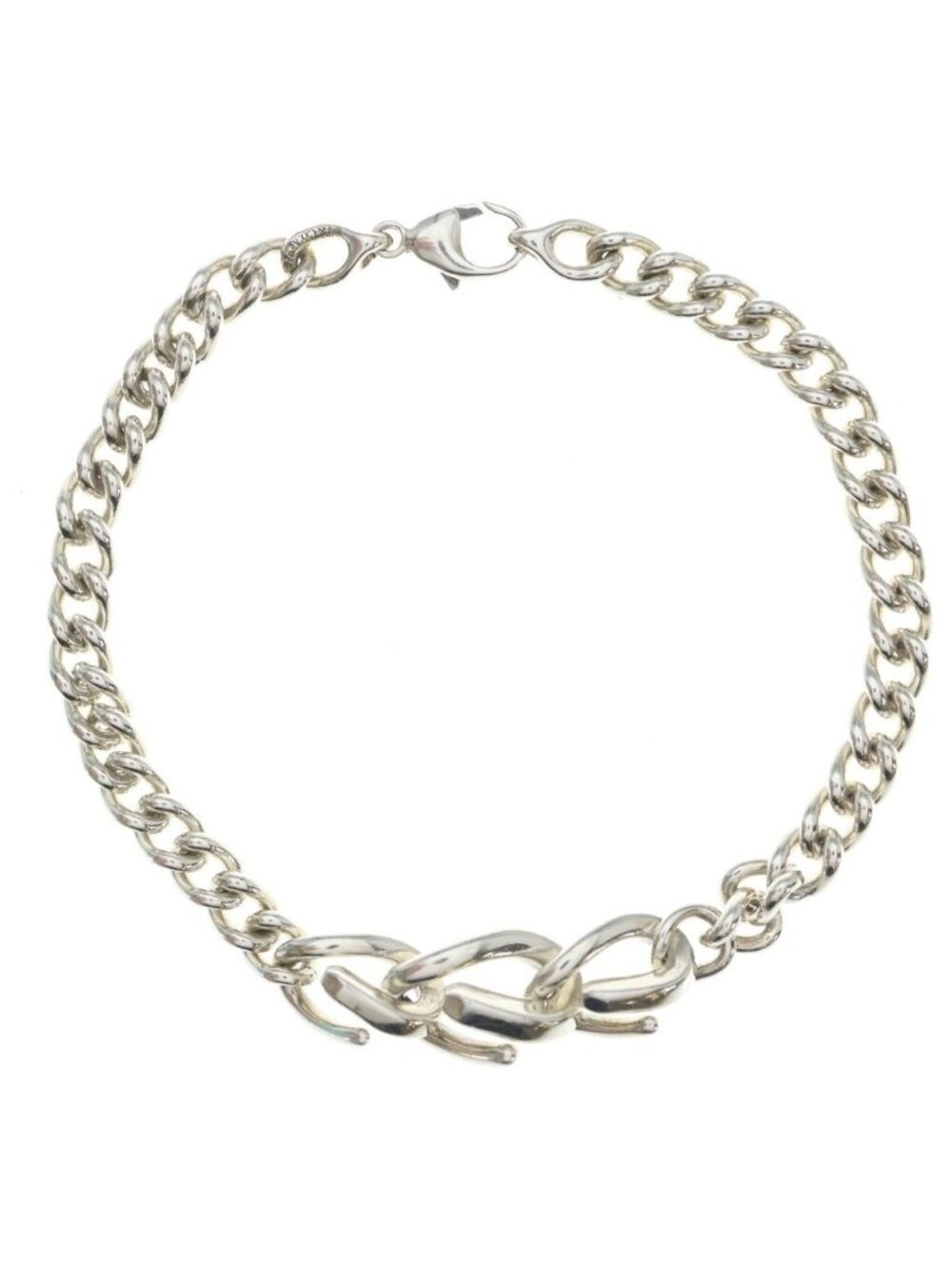 Tiffany & Co Forge Ring Bracelet Silver Chain